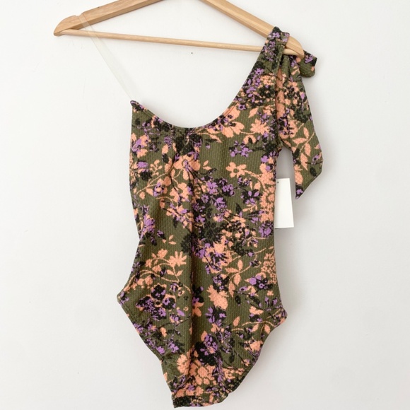 Shoshanna one piece shoulder tie swimsuit - Picture 4 of 6